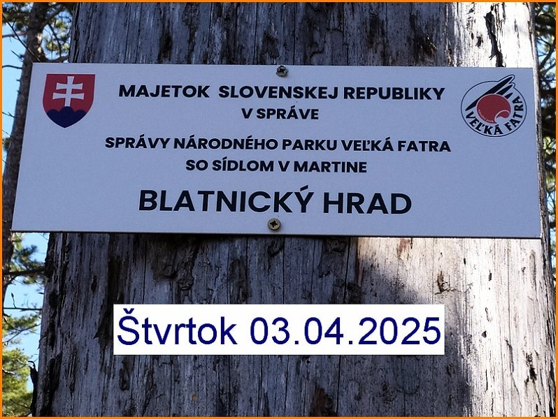 6.jpg - Aj dnes je slnečný deň ale s rozdielom oproti pred včerajšku, dnes už slniečko hreje na "poctivých" 20°C.